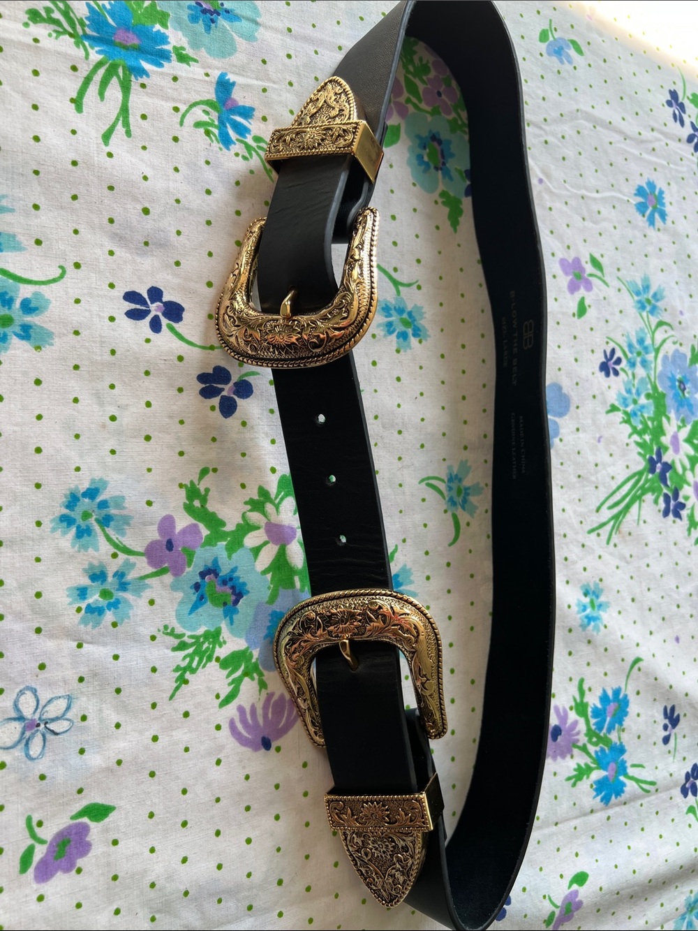 B-Low The Belt: Black/Gold Bri Bri Belt - Large - Picture 4 of 10